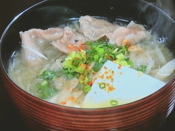 【きょうの料理】牛肉と豆腐のみそ汁のレシピ・谷原章介・鈴木登紀子