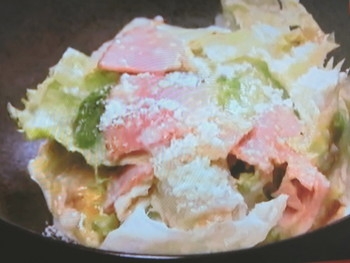 【あさイチ】レタスの温シーザーサラダのレシピ・牧村直哉