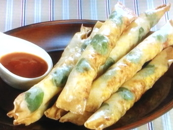 【きょうの料理ビギナーズ】とうもろこしとえびの棒春巻のレシピ・河野雅子