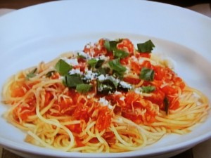 【キューピー３分クッキング】トマトとじゃこのパスタのレシピ・田口成子