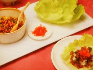【きょうの料理ビギナーズ】肉そぼろのレタス包みのレシピ・河野雅子