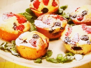 【ZIP！速水もこみちのMOCO''Sキッチン】もこみち流　ブルーベリーとラズベリーのマフィンのレシピ・速水もこみち