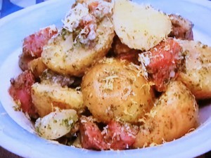【ZIP！速水もこみちのMOCO''Sキッチン】もこみち流　サラミとポテトのサラダのレシピ・速水もこみち