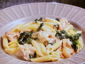 【キューピー３分クッキング】鶏肉とほうれん草のクリームペンネのレシピ・田口成子