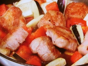 豚肉となすのトマト煮