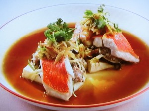 【上沼恵美子のおしゃべりクッキング】金目鯛の広東蒸しのレシピ・上沼恵美子・田中圭・石川智之