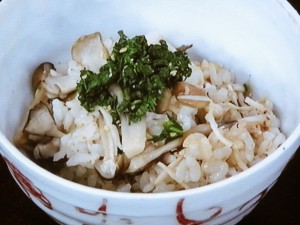 【きょうの料理】きのこの炊き込みご飯のレシピ・中東久人