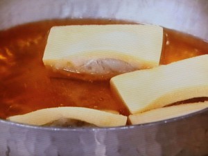 高野豆腐の射込み煮