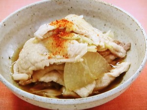 【おかずのクッキング】長ねぎ、大根、豚肉の揚げ浸しのレシピ・堀知佐子