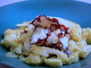【上沼恵美子のおしゃべりクッキング】タコとカリフラワーの炒めもののレシピ・スザンヌ・上沼恵美子・石川智之
