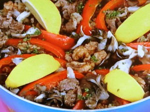 【あさイチ】赤身肉とパプリカのパエリアのレシピ・スゴ技Q・伊達友美