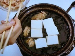 ツナと豆腐の簡単鍋