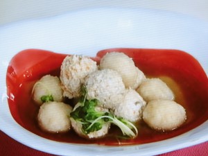 鶏とれんこんのだんご煮