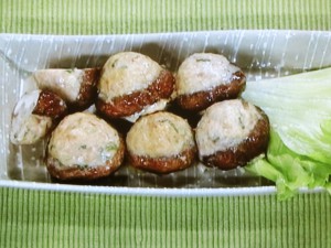 【上沼恵美子のおしゃべりクッキング】しいたけの肉づめ焼きのレシピ・上沼恵美子・山崎樹範・岡本健二