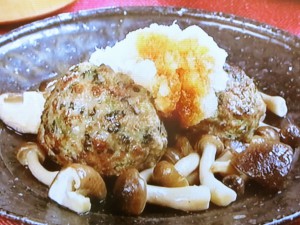 【キューピー３分クッキング】青菜入りハンバーグのレシピ・田口成子