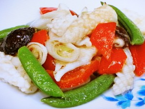 【ノンストップ】イカと野菜のあっさり炒めのレシピ・行列シェフのまかない・家ごはん・譚彦彬