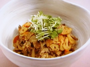 【上沼恵美子のおしゃべりクッキング】豚肉と根菜の時雨煮のレシピ・上沼恵美子・岡本健二・鷲尾真知子