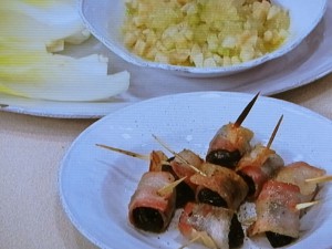 【キューピー３分クッキング】帆立のタルタル＆プルーンのベーコン巻きのレシピ・坂田阿希子