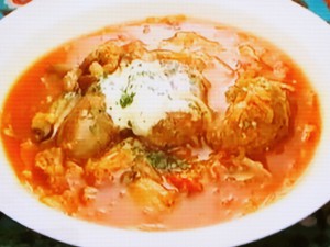 【ZIP！速水もこみちのMOCO''Sキッチン】もこみち流　ソーセージときのこのボルシチのレシピ・速水もこみち