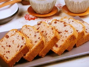 【キューピー３分クッキング】あずき入りケーキのレシピ・小川聖子