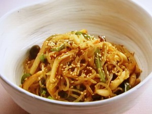 【男子ごはん】糸こんにゃくとメンマの炒め和えのレシピ・国分太一・栗原心平