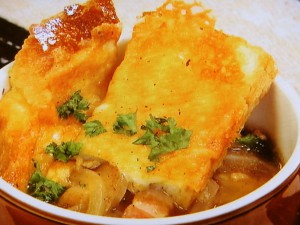【きょうの料理】オーブン入らずのオニオングラタンスープのレシピ・コウケンテツ
