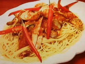 【ZIP！速水もこみちのMOCO''Sキッチン】もこみち流　カニとタコとアサリのチリトマトソースパスタのレシピ・速水もこみち