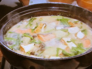 【キューピー３分クッキング】塩鮭の粕鍋のレシピ・石原洋子