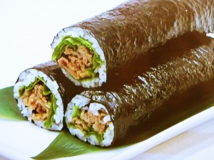【ノンストップ】味噌ダレ焼き肉の簡単恵方巻き♪のレシピ・三ツ星シュフの食ナビ