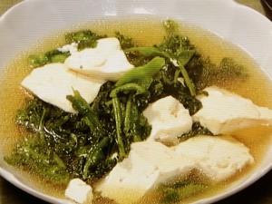【きょうの料理】菜の花と豆腐の煮物のレシピ・土井善晴