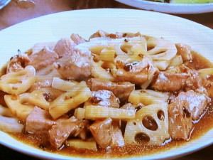 【キューピー３分クッキング】豚肉とれんこんの豆チ蒸しのレシピ・田口成子