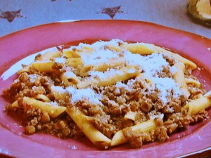 【キューピー３分クッキング】ひき肉とレンズ豆のパスタのレシピ・田口成子