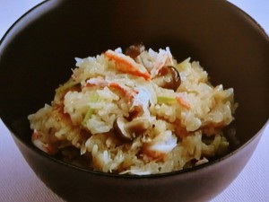 【上沼恵美子のおしゃべりクッキング】蟹おこわのレシピ・上沼恵美子・岡本健二