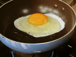 卵の折りたたみ焼き