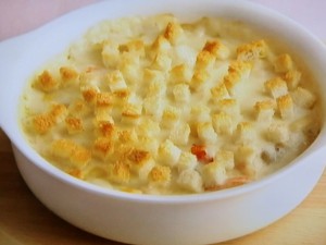 【上沼恵美子のおしゃべりクッキング】かにクリームグラタンのレシピ・上沼恵美子・小池浩司
