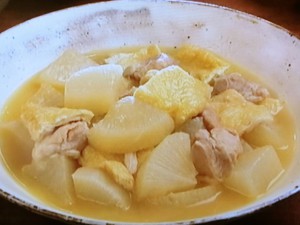 【キューピー３分クッキング】鶏肉、大根、油揚げの炊き合わせのレシピ・田口成子