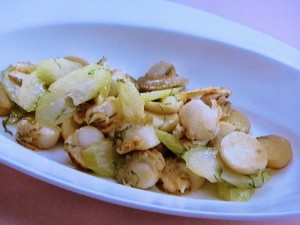 【上沼恵美子のおしゃべりクッキング】ベビーほたてとセロリのソテーのレシピ・上沼恵美子・小池浩司