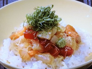 【きょうの料理】黄身じょうゆの海鮮丼のレシピ・野本やすゆき