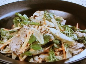 【キューピー３分クッキング】ごぼうと牛肉の粒マスタードマヨソースのレシピ・田口成子