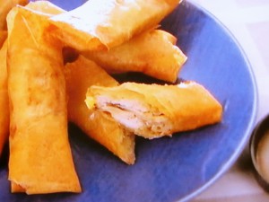 【ノンストップ】ウドとシイタケの春巻きのレシピ・坂本昌行・坂本昌行のOne Dish
