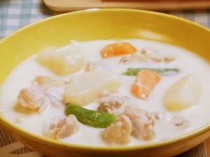 【キューピー３分クッキング】チキンクリームシチューのレシピ・石原洋子
