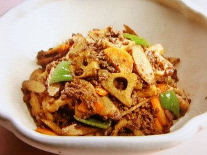 【上沼恵美子のおしゃべりクッキング】根菜の肉味噌きんぴらのレシピ・上沼恵美子・岡本健二