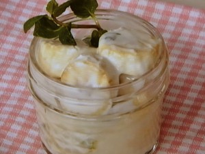 【きょうの料理】ミントバナナヨーグルトあえのレシピ・坂田阿希子