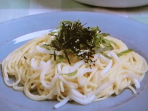 【キューピー３分クッキング】たらこといかのスパゲティのレシピ・石原洋子