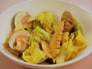 【上沼恵美子のおしゃべりクッキング】春キャベツとはまぐりの蒸し煮のレシピ・上沼恵美子・小池浩司