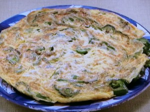 【おかずのクッキング】ピーマンのフライパン卵焼きのレシピ・土井善晴