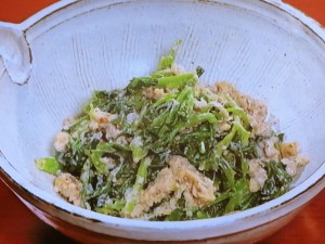 【きょうの料理】クレソンのくるみあえのレシピ・横山タカ子・谷原章介
