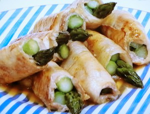 【ノンストップ】アスパラの豚肉巻き☆照りマヨ生姜たれ☆のレシピ・三ツ星シュフの食ナビ
