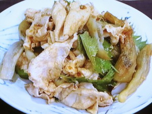 【きょうの料理】豚なす青じそのレシピ・本田明子