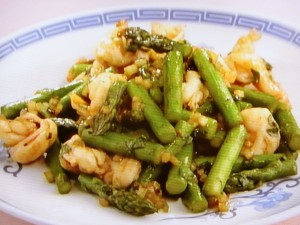 【上沼恵美子のおしゃべりクッキング】アスパラと海老のトウチー炒めのレシピ・上沼恵美子・石川智之